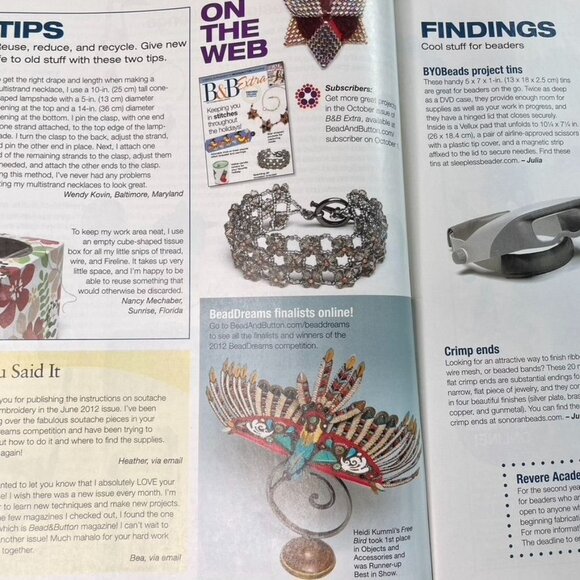 Bead & Button Magazine Jewelry Crafting Book u October 2012 Issue 111 - Picture 6 of 8